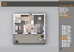 2 Camere Terasa Spatioasa | Bonus Parcare Exterioara la avans 50% - imagine 7