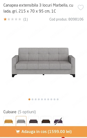 Canapea extensibila 
