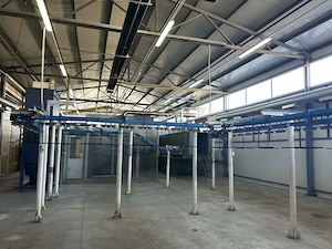Linie completă de vopsire electrostatică (pulbere) Nordson - renovată integral