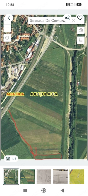Teren extravilan de vânzare 5300 m Alba Iulia șoseaua de centură - imagine 2