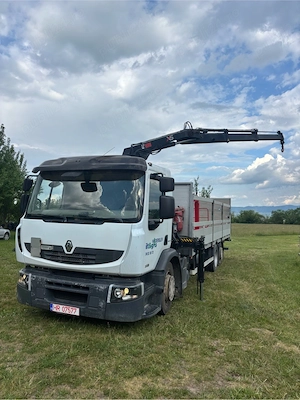 Renault Premium, echipat cu macara și oblon ridicător - imagine 2