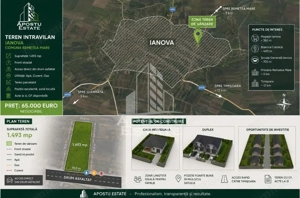 Teren intravilan 1493 mp,Ianova central,comuna Remetea - imagine 2
