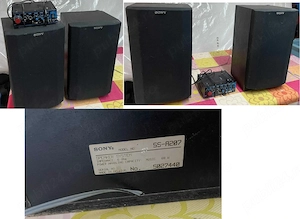 Vând pereche de boxe audio de raft Sony, model SS-A207, în stare bună de funcționare.