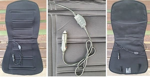 Husă Scaun Auto cu Încălzire 12V, Telecomandă pe fir – NOUĂ / Neutilizată