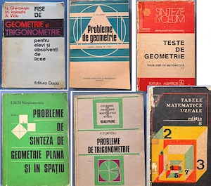 Pachet 6 culegeri vechi Matematică (Geometrie   Trigonometrie) de colecție