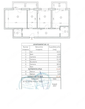 Apartament -3 camere -decomandat-Zona Rahova - 84500 euro - imagine 8