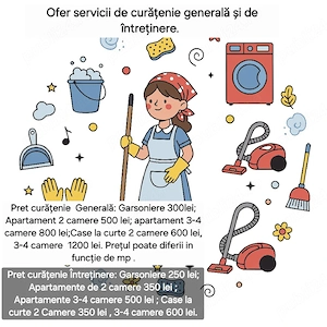 Ofer Servicii de Menaj si Curățenie 
