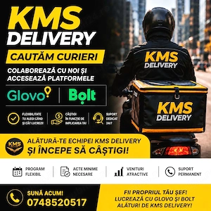 Curieri Food Delivery- Colaborare Rapida - Castiguri Avantajoase