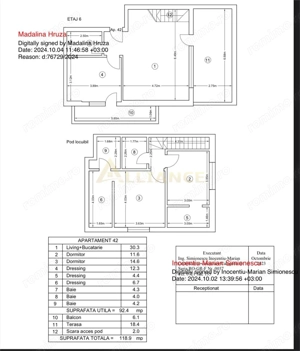 APARATORII PATRIEI | Penthouse 3 camere-119 mp - imagine 15