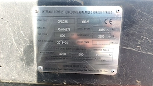 Motostivuitor Hangcha CPCD25 Diesel (2.5 Tone) - imagine 4