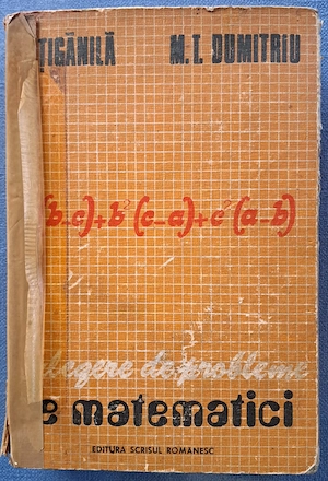 Pachet 4 culegeri vechi de Matematică   Aritmetică (perioada comunistă, Editurile Scrisul Românesc, 