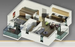 Apartament Premium in Braytim | 63 mp | 2 Balcoane | Dressing, AC - imagine 9