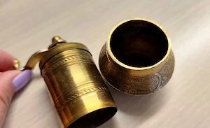Râșniță vintage manuală Turcia alamă 