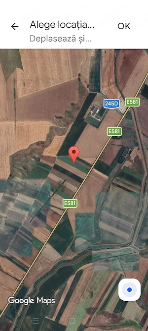 vand inchiriez 1 ha teren E 581