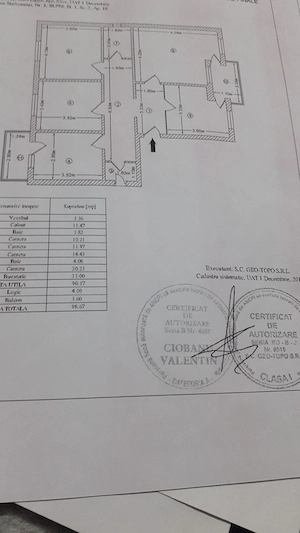 Apartament spațios 98,67 mp | 2 băi | 2 balcoane | etaj 1 2 | 1 Decembrie (Ilfov)