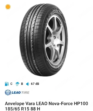 Anvelope Vara LEAO Nova- Force HP100 185/65 R15 DOT2024