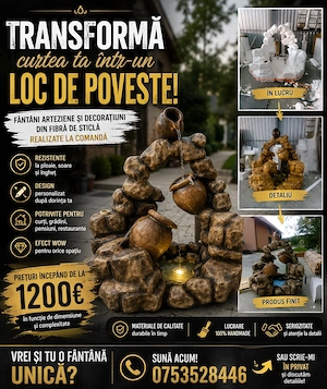 Decoratiuni de gradina , picturi pe perete, sculpturi
