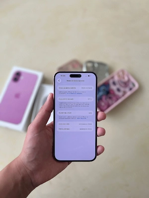 Iphone 16 plus - sănătate baterie 97% - 128gb - stare perfecta - cu toate Accesoriile