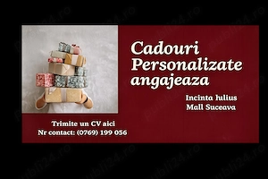  Căutăm coleg(ă) pentru insula noastră de cadouri personalizate!
