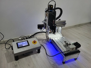 Mini cnc router de precizie cu a-4-tra axă rotativă inclusă 