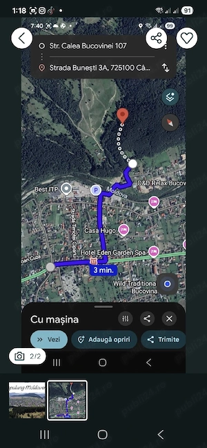 La doar 3 minute de centru Câmpulung Moldovenesc 1 hectar pădure fond forestier pretabil investiție  - imagine 2