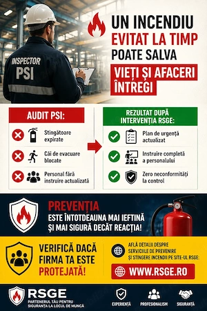RSGE oferă servicii de SSM și PSI