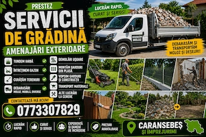 Ofer servicii pentru curți, grădini și gospodării