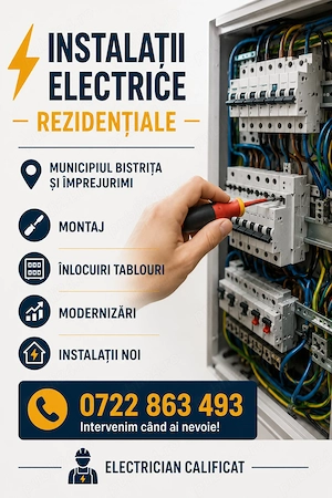 Electrician Bistrița & Împrejurimi   Intervenții și Instalații
