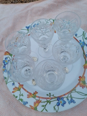 Vind set de 6 păhărele de cristal originale 