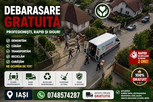 Debarasare Gratuită Iași | Ridicare Mobilă Veche, Electrocasnice, Donații, Golire Apartamente, Case