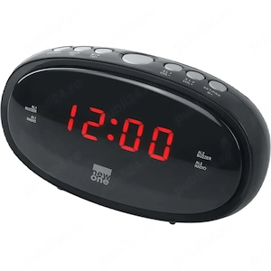  Radio cu ceas New One , Dual alarm, Negru