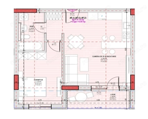 Apartament la cheie cu 2 camere balcon si parcare zona Brana Selimbar - imagine 3