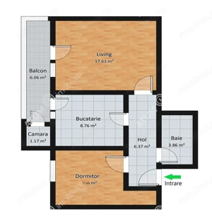 Apartament 2 camere balcon parcare zona Mihai Viteazul Selimbar - imagine 6