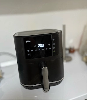 Friteuza cu aer cald BRAUN MultiFry 5 HF5030, 6l, 1.4kg, 1700W, negru-argintiu