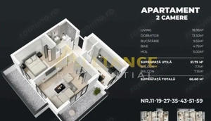 Apartament 2 camere | 67 mp | Direct Dezvoltator - imagine 3
