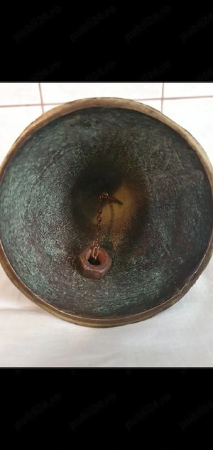 Clopot Antik din Bronz  - imagine 3