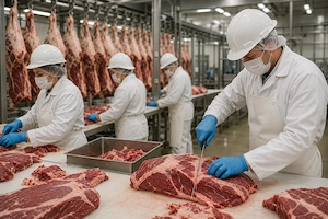 personal necalificat - fabrica de carne FRANTA