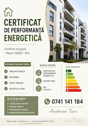Certificate Energetice  | Raport NZEB | RELEVEU (RLV) rapid si autorizat 