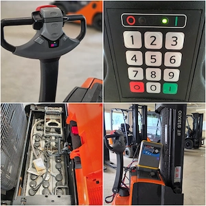 Transpalete electrice Toyota 2Tone catarg Triplex Redresor + Garantie + Service incluse transpalete - imagine 12