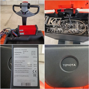 Transpalete electrice Toyota 2Tone catarg Triplex Redresor + Garantie + Service incluse transpalete - imagine 13