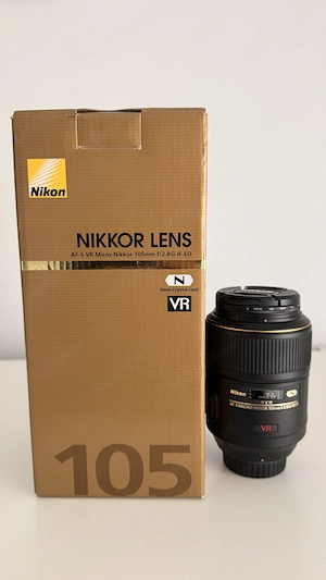 Nikon AF-S VR Micro Nikkor 105mm f 2.8G IF-ED Macro | Cutie + Filtru Hoya