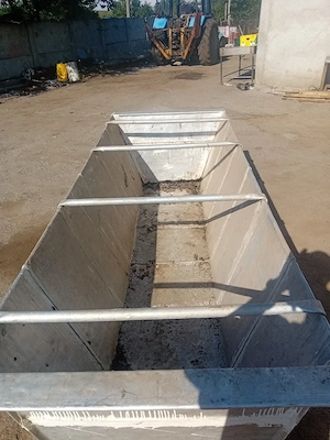 jgheab de aluminu pentru hrănirea vacilor, oilor, caprelor si cailor - imagine 2