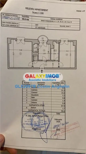 Apartament 2 camere nemobilat - metrou 1 minut - Piata Unirii - imagine 10
