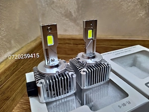 Set 2 Becuri LED D1S 100W lumină puternică, radiator aluminiu 12000lm
