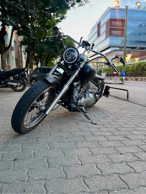 Yamaha DragStar XVS 650 Bobber Custom 15.000 km - imagine 4