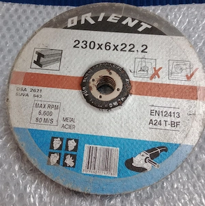 Set 5 buc. disc de polizare debitare metal orient 230x6x22.2 mm. flex mare