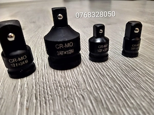 Set 4 adaptoare impact 1/2" pentru tubulare – Heavy Duty - imagine 6