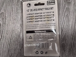 Set 4 adaptoare impact 1/2" pentru tubulare – Heavy Duty - imagine 5