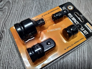 Set 4 adaptoare impact 1/2" pentru tubulare – Heavy Duty - imagine 3