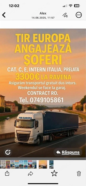 Angajăm Șoferi TIR C+E pentru Italia | Contract RO | 2700-3300 Euro - imagine 5